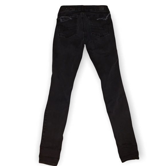 American Eagle Black Ripped Jeans - Picture 2 of 4